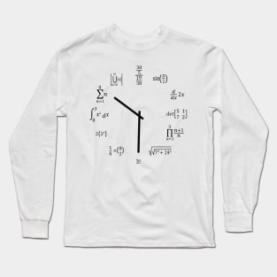 Math Clock Long Sleeve T-Shirt